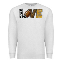 Oatmeal Heather football love Premium Sweatshirt - RanaPortraitStore