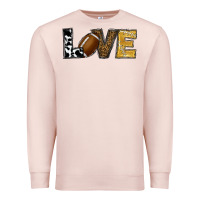 Pale Pink football love Premium Sweatshirt - RanaPortraitStore