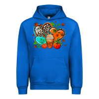 Cobalt western leopard  fall   hearts Urban Hoodie - AdoDesignShop