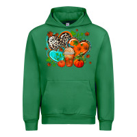 Emerald western leopard  fall   hearts Urban Hoodie - AdoDesignShop