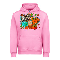 Fuchsia Pink western leopard  fall   hearts Urban Hoodie - AdoDesignShop
