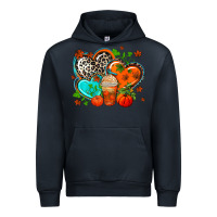 Navy western leopard  fall   hearts Urban Hoodie - AdoDesignShop
