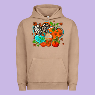 Western Leopard  Fall   Hearts Urban Hoodie Designed By Adodesignshop