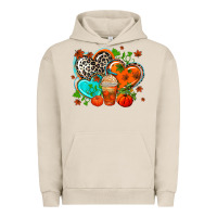 Pigment French Oak western leopard  fall   hearts Urban Hoodie - AdoDesignShop