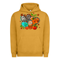 Pigment Peanut Butter western leopard  fall   hearts Urban Hoodie - AdoDesignShop