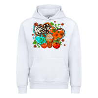 White western leopard  fall   hearts Urban Hoodie - AdoDesignShop