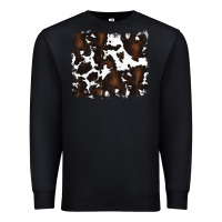 Black cowhide background Premium Sweatshirt - RanaPortraitStore