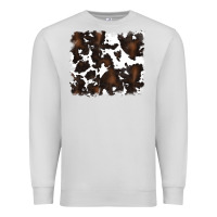 Dove Grey cowhide background Premium Sweatshirt - RanaPortraitStore