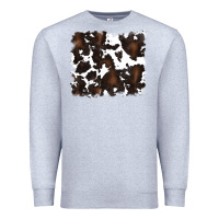 Heather Grey cowhide background Premium Sweatshirt - RanaPortraitStore