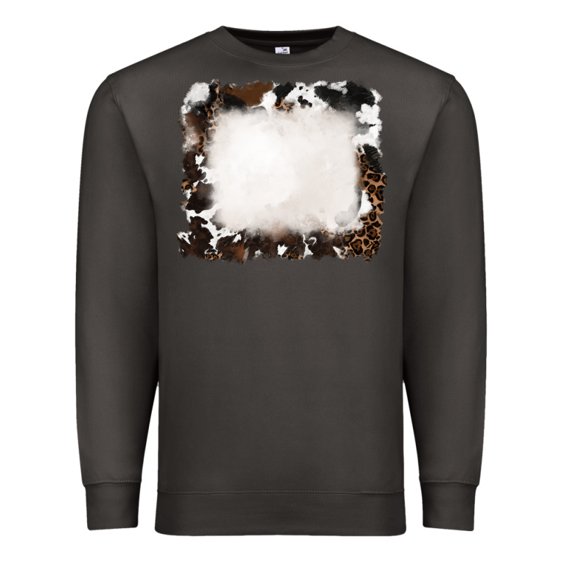 Cowhide And Leopard Background Premium Sweatshirt by RanaPortraitStore | Teevron