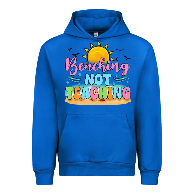 Beaching Not Teaching Black Back Urban Hoodie by JahusDesignShop | Teevron