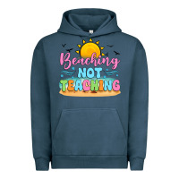 Pigment Midnight Navy beaching not teaching black back Urban Hoodie - JahusDesignShop