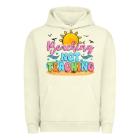 Pigment Pistachio beaching not teaching black back Urban Hoodie - JahusDesignShop