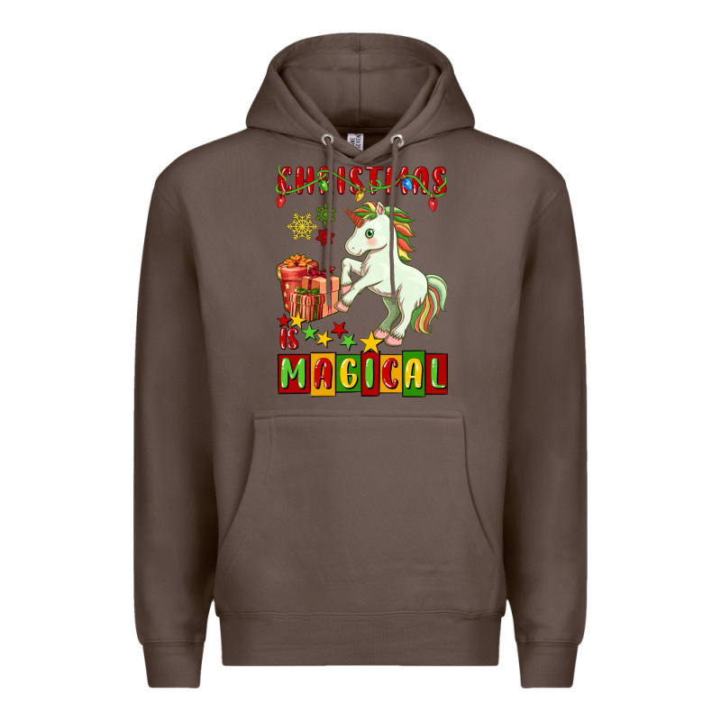Christmas Magical Unicorn Premium Hoodie by FaDigitalArtStudio | Teevron