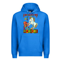 True Royal christmas magical unicorn Premium Hoodie - FaDigitalArtStudio