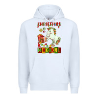 White christmas magical unicorn Premium Hoodie - FaDigitalArtStudio