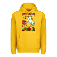 Lemon christmas magical unicorn Premium Hoodie - FaDigitalArtStudio
