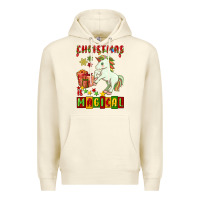Sandshell christmas magical unicorn Premium Hoodie - FaDigitalArtStudio