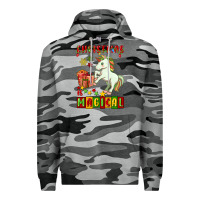 Slate Camo christmas magical unicorn Premium Hoodie - FaDigitalArtStudio