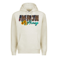 Oatmeal Heather american honey Premium Hoodie - RacoonDesign