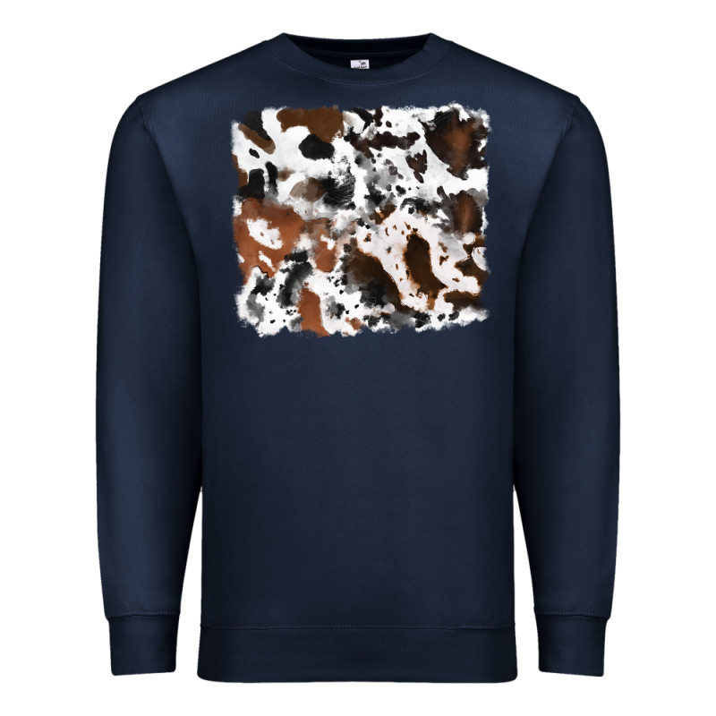 Cowhide Mixed Background Premium Sweatshirt by RanaPortraitStore | Teevron