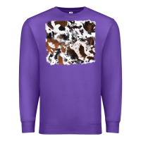 Purple cowhide mixed background Premium Sweatshirt - RanaPortraitStore