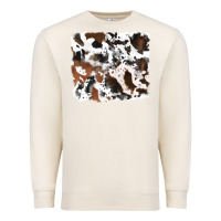 Sandshell cowhide mixed background Premium Sweatshirt - RanaPortraitStore