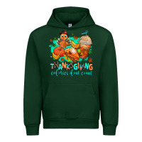 Forest Green thanksgiving calories dont count Urban Hoodie - AdoDesignShop