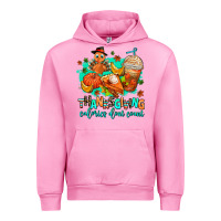Fuchsia Pink thanksgiving calories dont count Urban Hoodie - AdoDesignShop