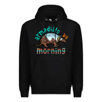 Black armadillo by morning Premium Hoodie - RacoonDesign
