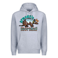 Heather Grey armadillo by morning Premium Hoodie - RacoonDesign