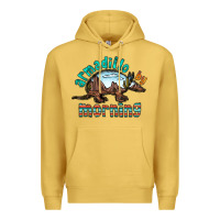 Antique Gold armadillo by morning Premium Hoodie - RacoonDesign
