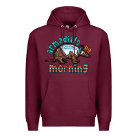 Burgundy armadillo by morning Premium Hoodie - RacoonDesign