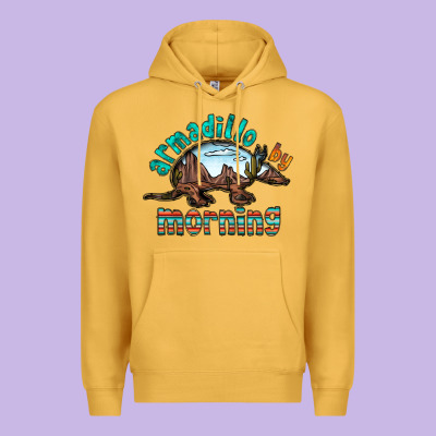 Armadillo By Morning Premium Hoodie Designed By Racoondesign