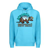 Ocean Blue armadillo by morning Premium Hoodie - RacoonDesign