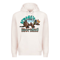 Pale Pink armadillo by morning Premium Hoodie - RacoonDesign