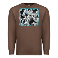 Chestnut cowhide glitter tooled leather background Premium Sweatshirt - RanaPortraitStore