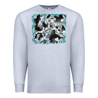 Heather Grey cowhide glitter tooled leather background Premium Sweatshirt - RanaPortraitStore