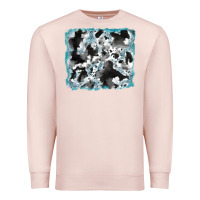 Pale Pink cowhide glitter tooled leather background Premium Sweatshirt - RanaPortraitStore