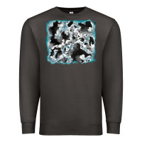 Smoke cowhide glitter tooled leather background Premium Sweatshirt - RanaPortraitStore