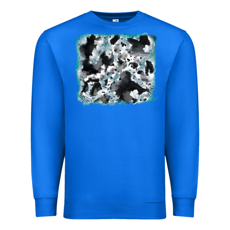 Cowhide Glitter Tooled Leather Background Premium Sweatshirt by RanaPortraitStore | Teevron