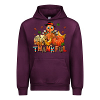 Mauve Wine thankful pumpkins and turkey Urban Hoodie - AdoDesignShop