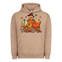 Pigment Burro thankful pumpkins and turkey Urban Hoodie - AdoDesignShop