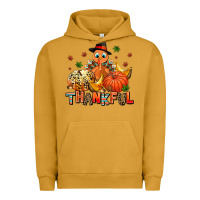 Pigment Peanut Butter thankful pumpkins and turkey Urban Hoodie - AdoDesignShop