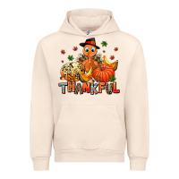 Sandshell thankful pumpkins and turkey Urban Hoodie - AdoDesignShop