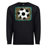 Black glitter soccer leopard Premium Sweatshirt - RanaPortraitStore