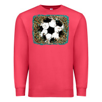 Cardinal glitter soccer leopard Premium Sweatshirt - RanaPortraitStore