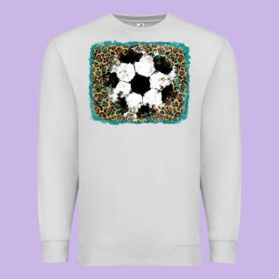 Premium Sweatshirt glitter soccer leopard