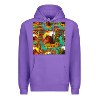 Purple desert horse seamless patern Premium Hoodie - HRA Design Shop