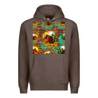 Coffee desert horse seamless patern Premium Hoodie - HRA Design Shop